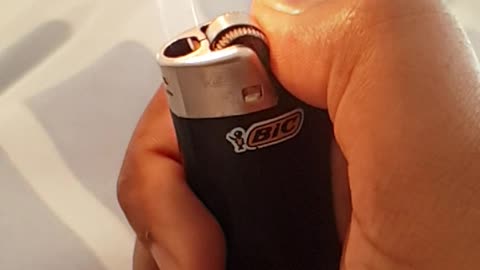 Lighter in slow motion