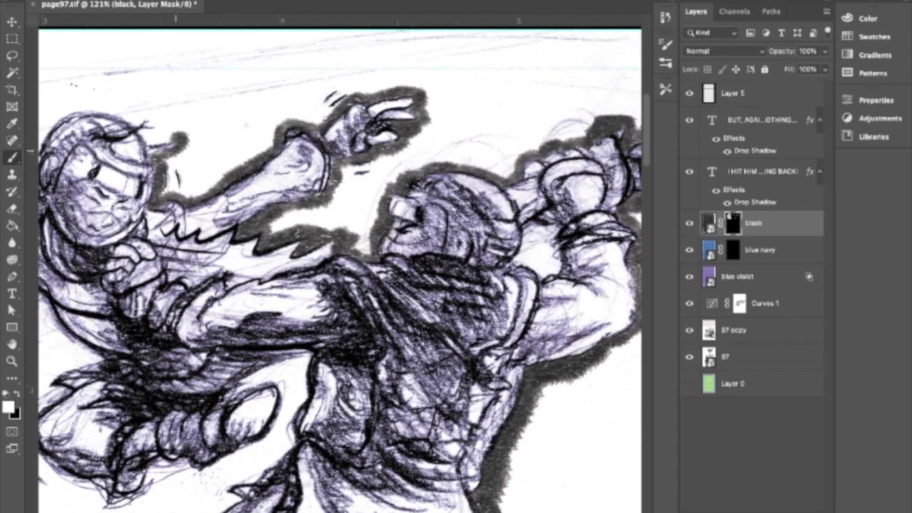 Timelapse: coloring Page 97 in 13 minutes