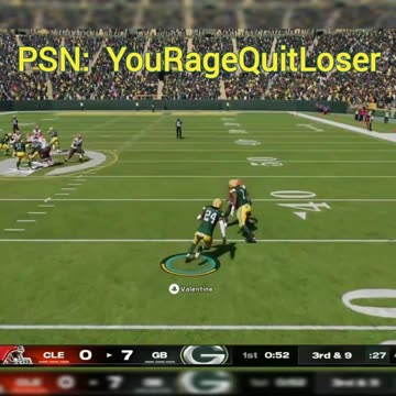 Cleveland Browns User Rage Quit After 2 Interceptions!