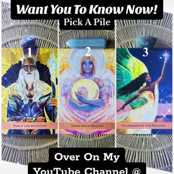 The Angels And What They Want You To Know Now🪽🕊️ | Pick A Pile Over On My YouTube Channel