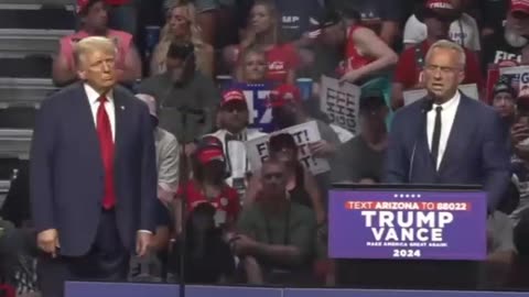 ROBERT KENNEDY JR. speaking on PRESIDENT TRUMP in Glendale, AZ's Rally.