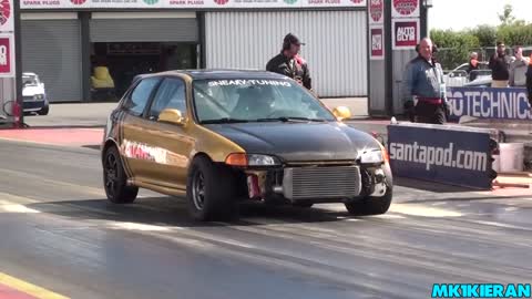 Honda Civic Drag Racing Compilation