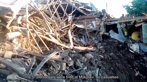 6 S-300 rockets were fired at Mykolaiv, no casualties