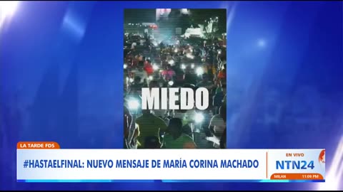 María Corina Machado le envía un mensaje a los venezolanos pidiéndoles mantener la lucha democrática