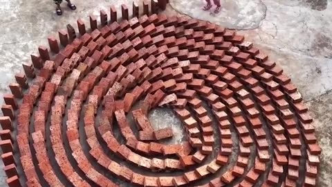 Mesmerizing domino effect! 😲