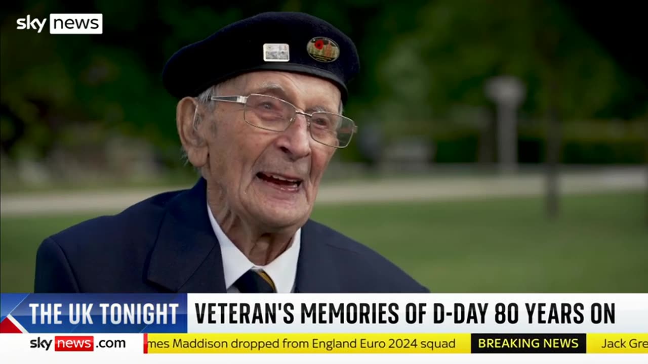 D-Day veteran Ralph McClure speaks to Sky News Sky News