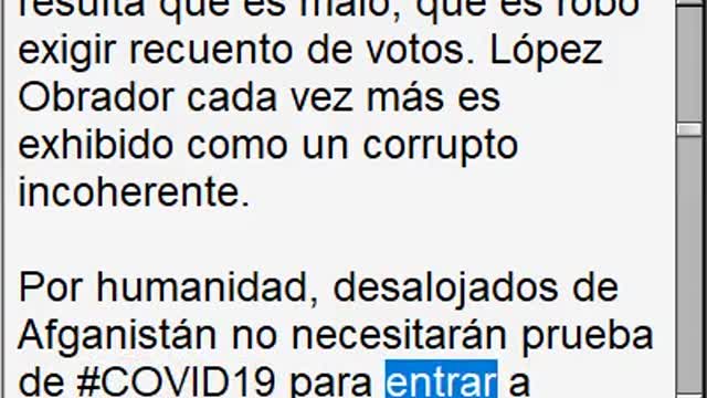 20 AGO 21 -Desmintiendo al Gobierno Opresor y sus medios