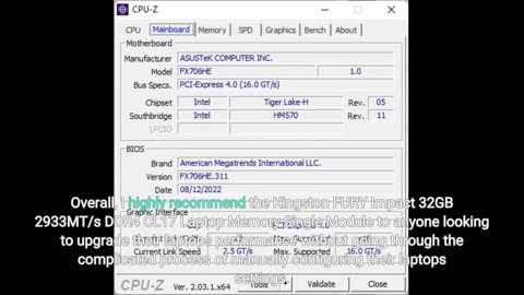 Kingston FURY Impact 32GB 2933MT/s #DDR4 CL17 Laptop-Overview