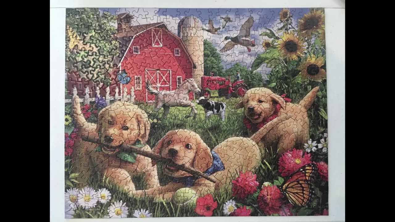 Farmyard Pups - Bits and Pieces Jigsaw Puzzle (500 pieces)