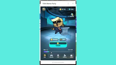 new mining mini app telegram TON MEME PARTY