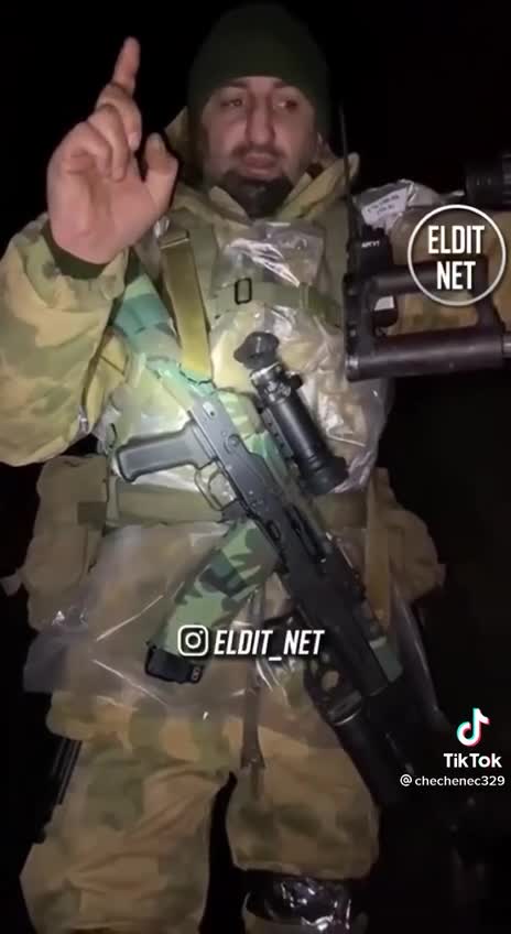 Chechen with pickup trucks