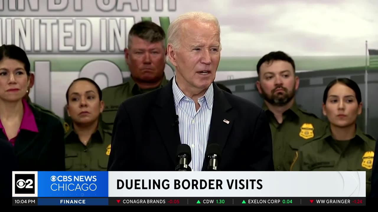 President Biden, former President Trump hold dueling visits to southern border