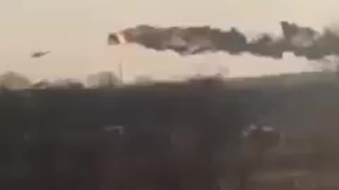 Ukrainian army shoots down a Russian helicopte😱 r