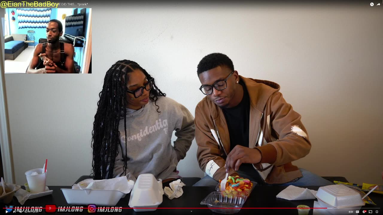 imJlong I CALLED KIARA THE _B_ WORD AND SHE DID THIS... _prank_ 👀 iantheproducer tv reaction