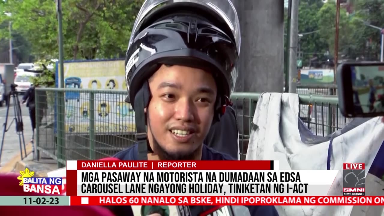 Mga pasaway na motorista na dumadaan sa Edsa carousel lane ngayong holiday, tiniketan ng I-ACT