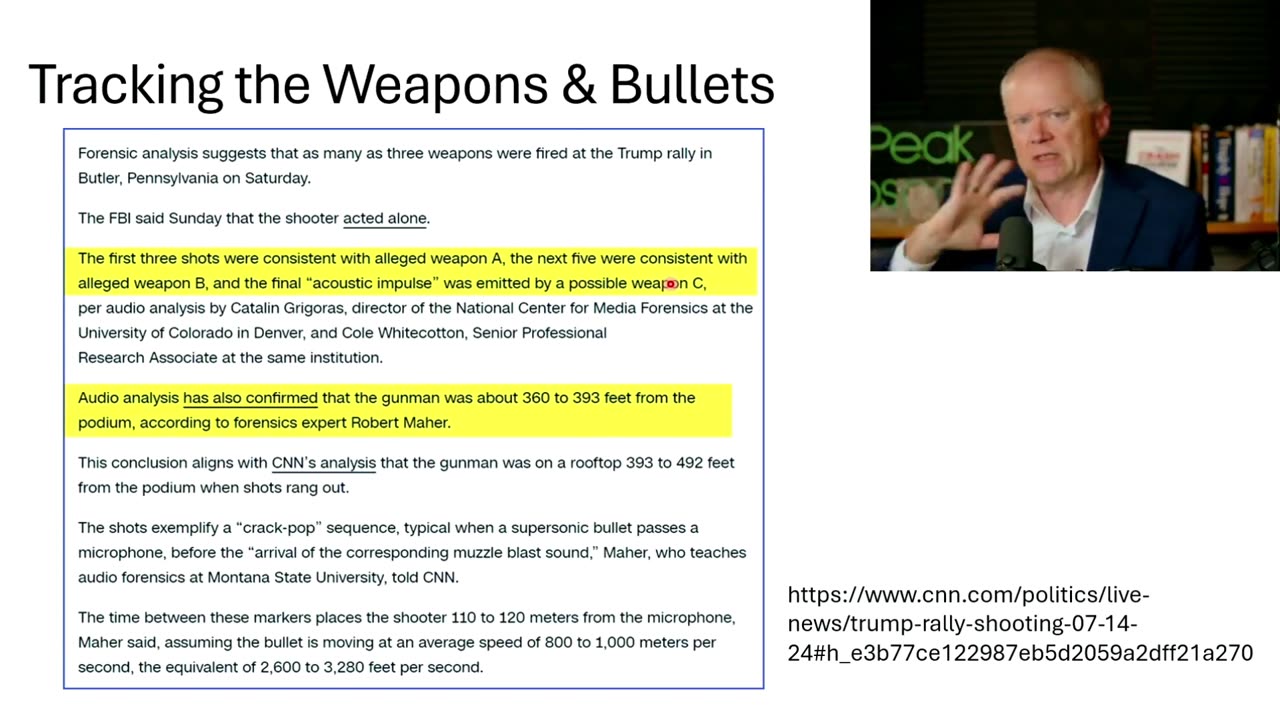 AUDIO ANALYSIS SAYS THERE WAS MORE THAN ONE SHOOTER IN BUTLER