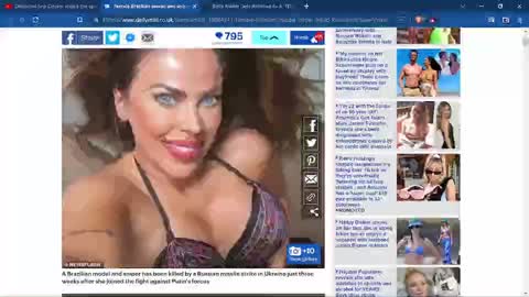 Brazilian model Model TURN sniper killed by Russian Missile strike