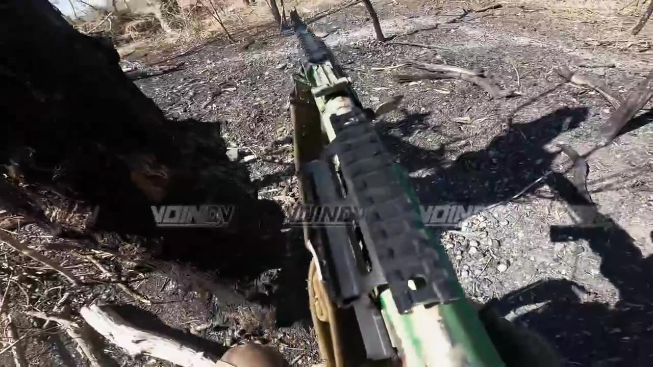 The assault on the pitush positions in the Ugledar direction, first-person footage