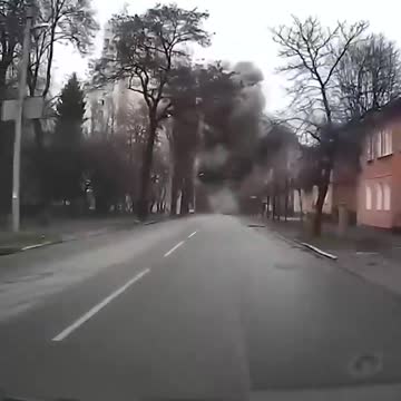 Ukraine bombs falling
