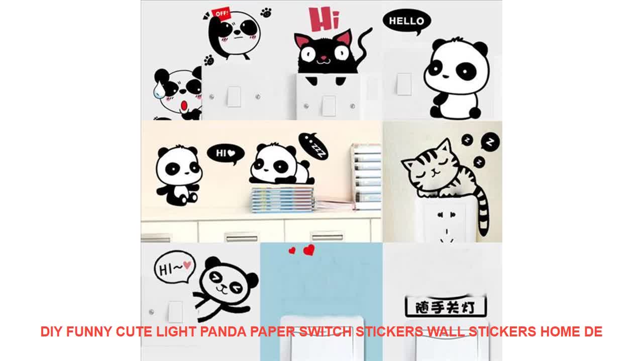 funny cute light , sticker panda home decor