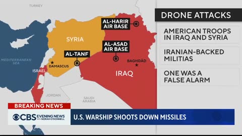 U.S. ship intercepts drones, missiles launched from Yemen