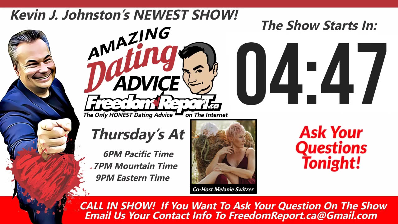 Dating Advice EPISODE 4 - with Kevin J Johnston and Melanie Switzer
