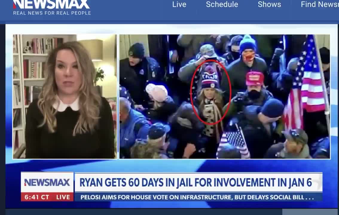 Jenna Ryan Interview with Greg Kelly, Newsmax - 60 Days In Prison