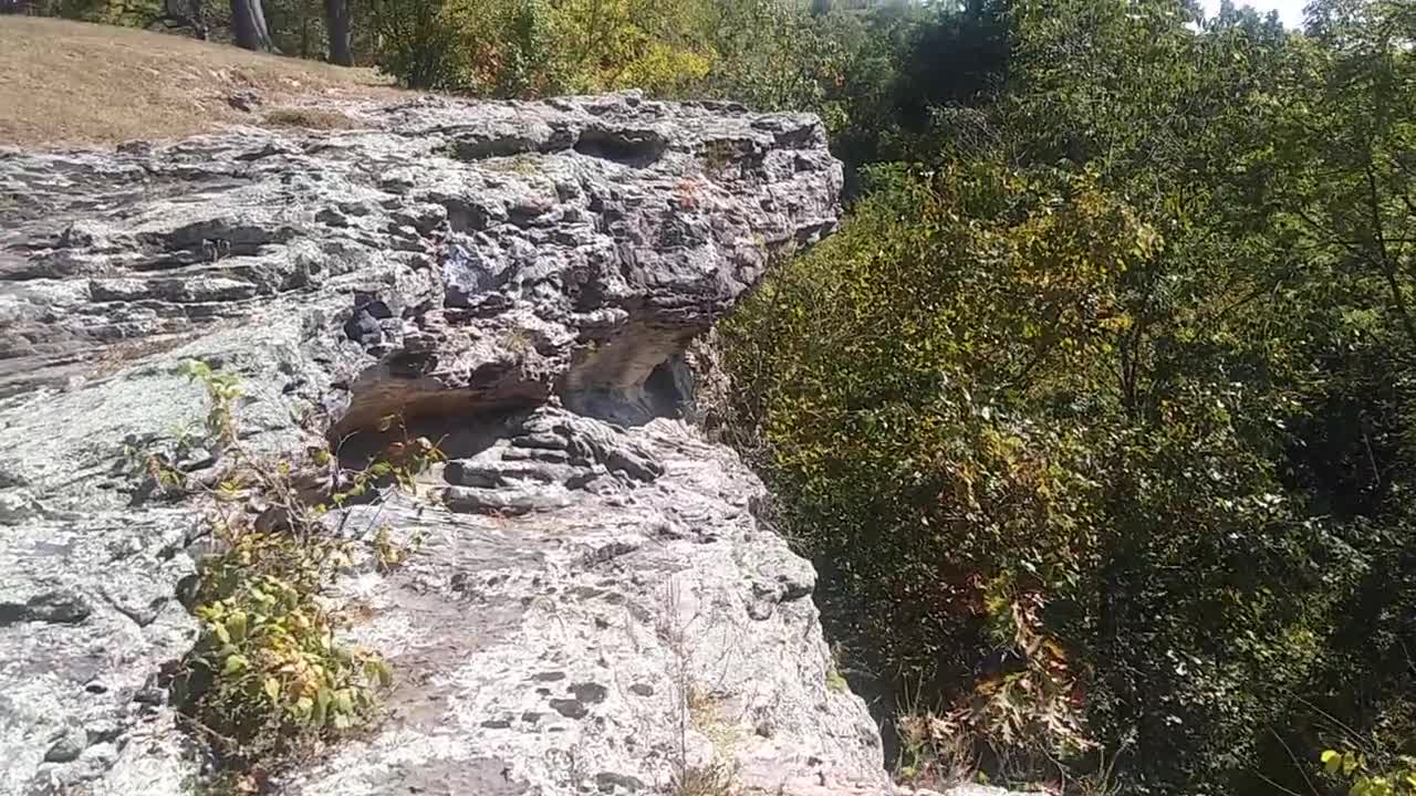 Virtual Walk Edge of Cliff Top of Mountain Scenic View POV Dangerous Hike Along Scary Nature Path