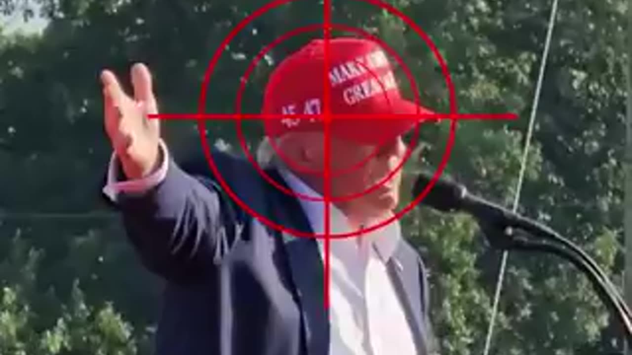 NEW FOOTAGE SHOWS TRUMP DODGED PERFECTLY AIMED SHOT