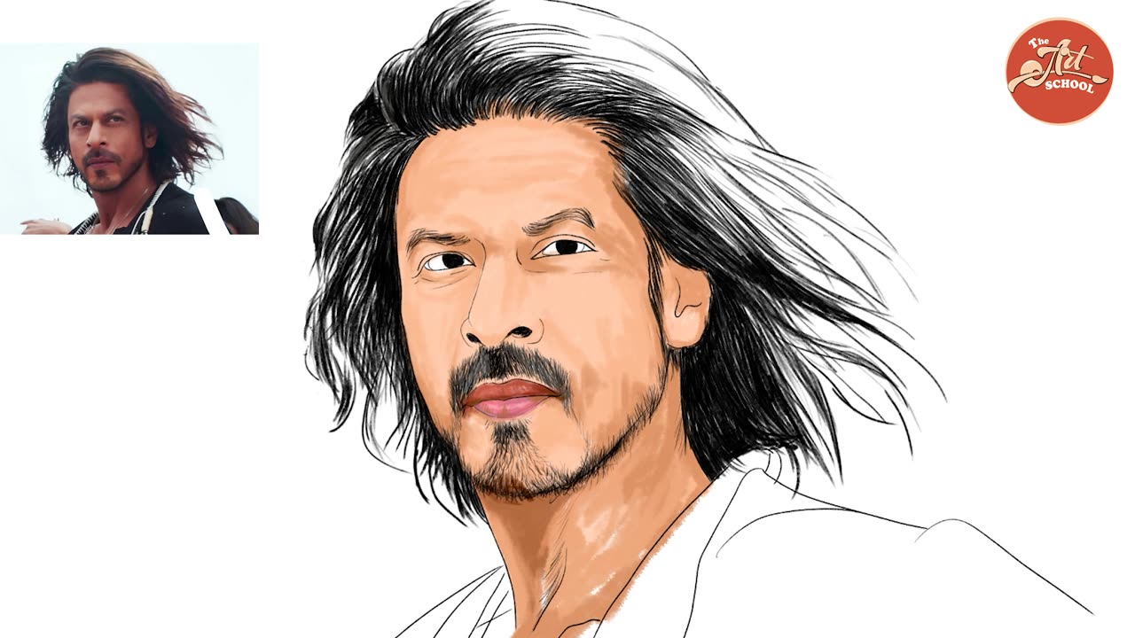 Shahrukh khan drawing, Pathan movie drawing #the_art_school