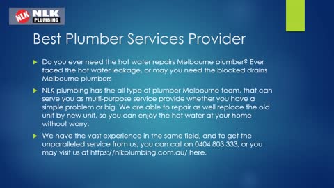 Plumber Melbourne