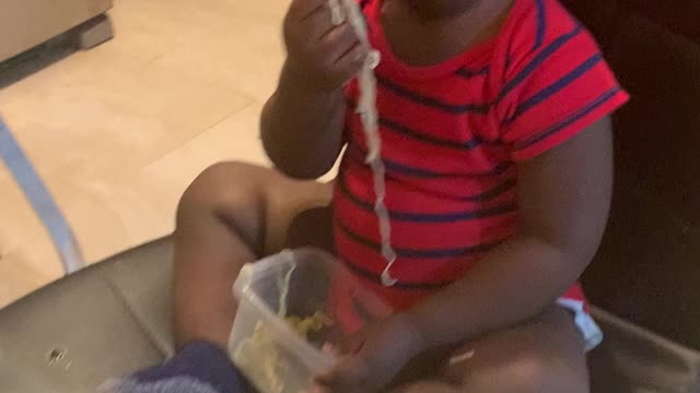 Enjoying a good ramen