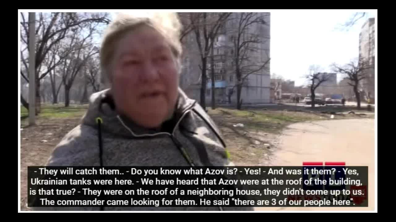 Mariupol, Destruction of Buildings & Human Used as Shield