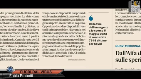 SENZA OBBLIGO GLI ITALIANI NON SI VACCINANO PIU' Fuori dal Virus n.1214.SP