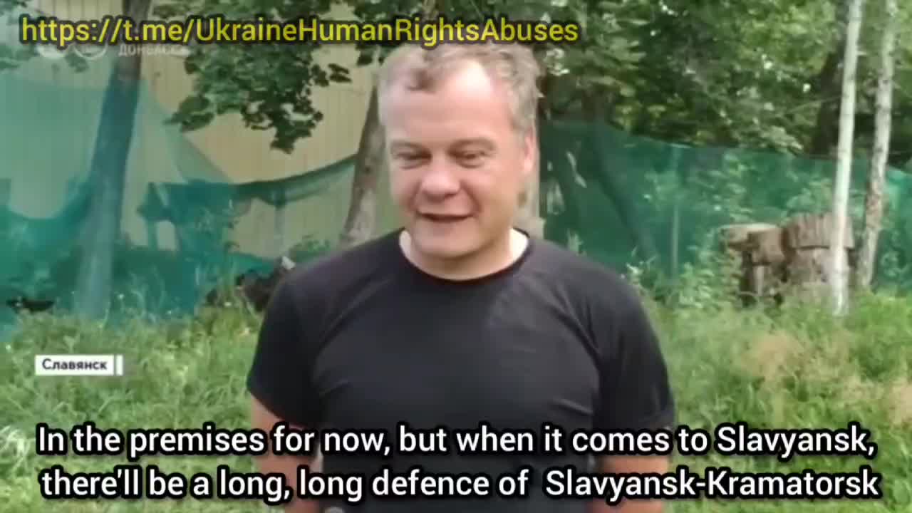 afu soldier tells make a "human shield" from civilians of Slavyansk