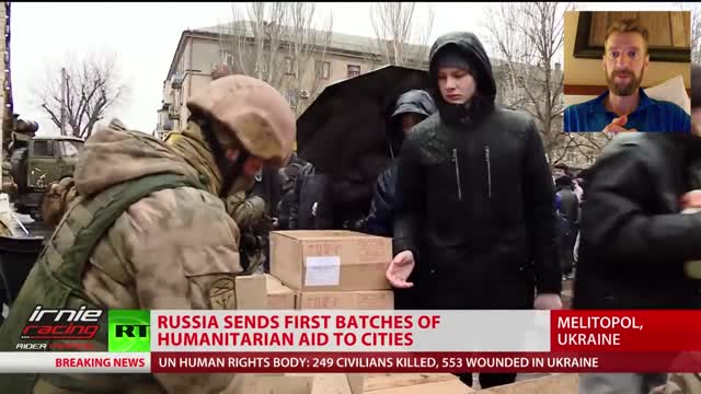 Russia Sends 100 Tons of Food & Medicine to Ukraine