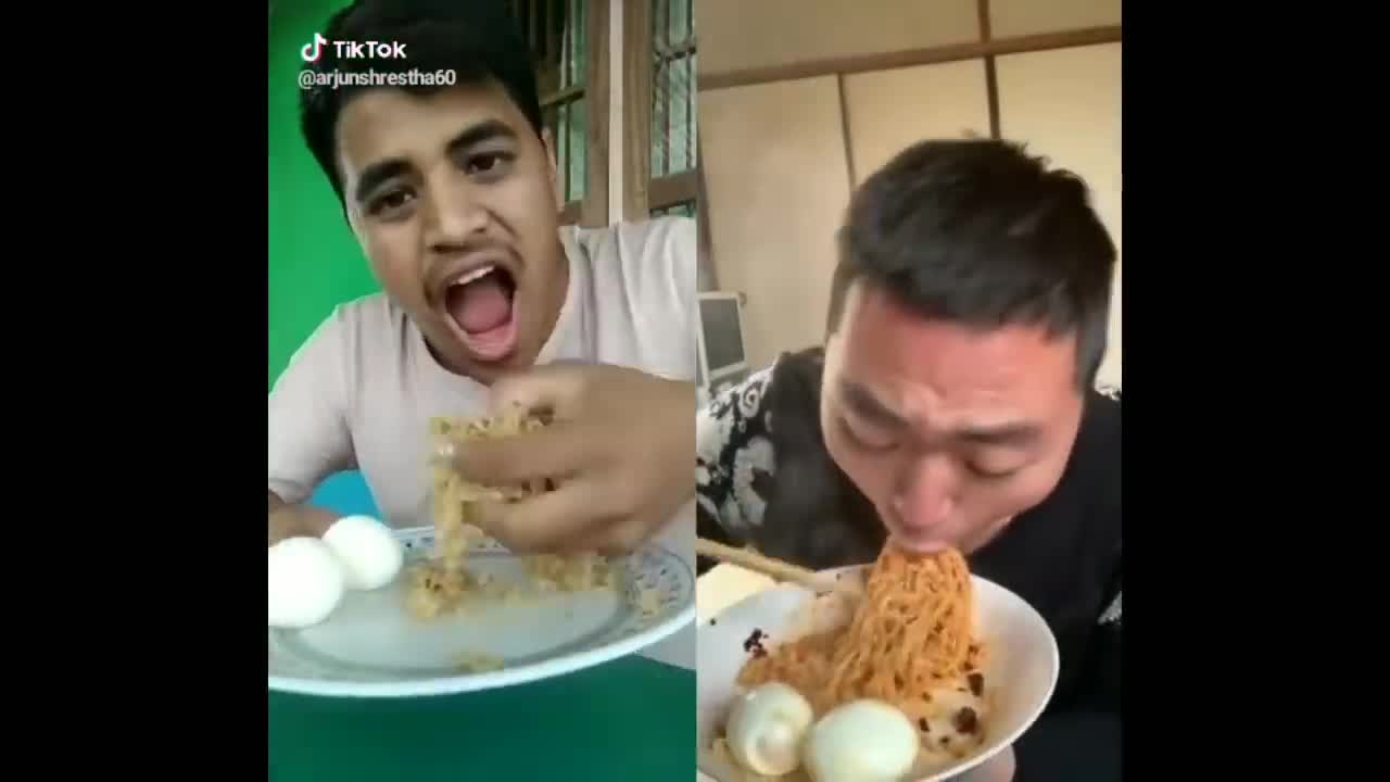 Funny TikTok Videos Part2 INDIA vs CHINA Mukbang Challenge