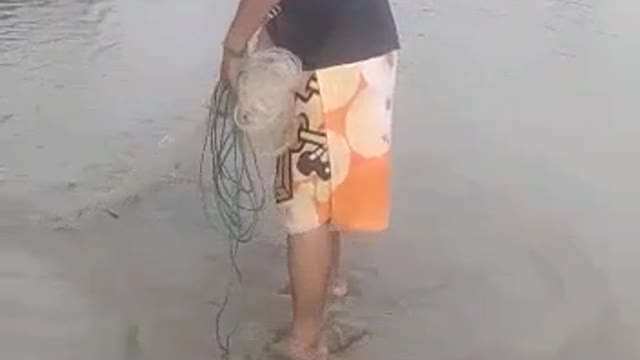 Bountiful Catch During Flood on Highway