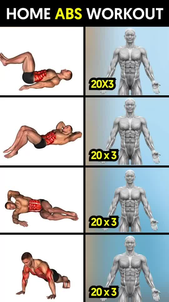 Home Workout Exercises For Abdominal Muscles