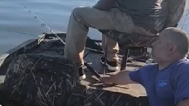 Man Does Not Appreciate Fishing Pole Prank