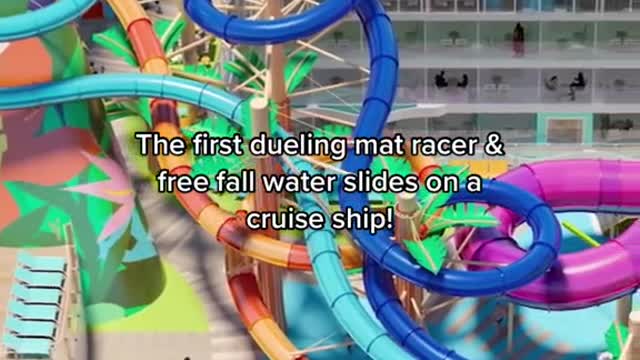 An inside look at the world's largest cruise ship water park!