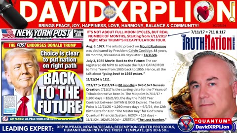 DavidXRPLion TRUMP DECODE Back To The FUTURE LIONS ONLY Must Watch TRUMP NEWS