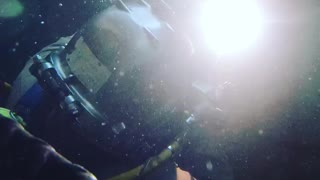 A Skillful Display of Underwater Welding