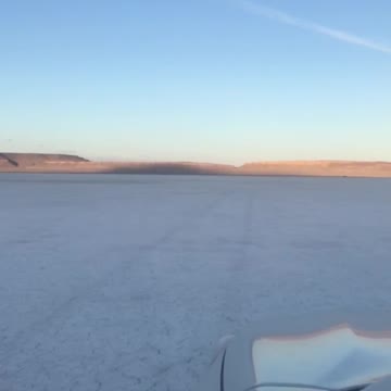 Speeding Across a Dry Lake Bed!