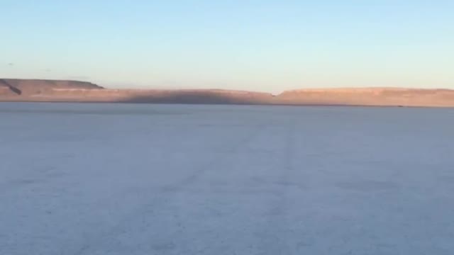 Speeding Across a Dry Lake Bed!