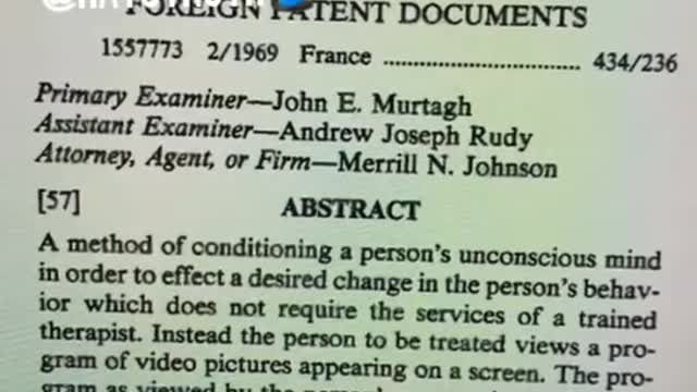 PATTENED method to change behavior