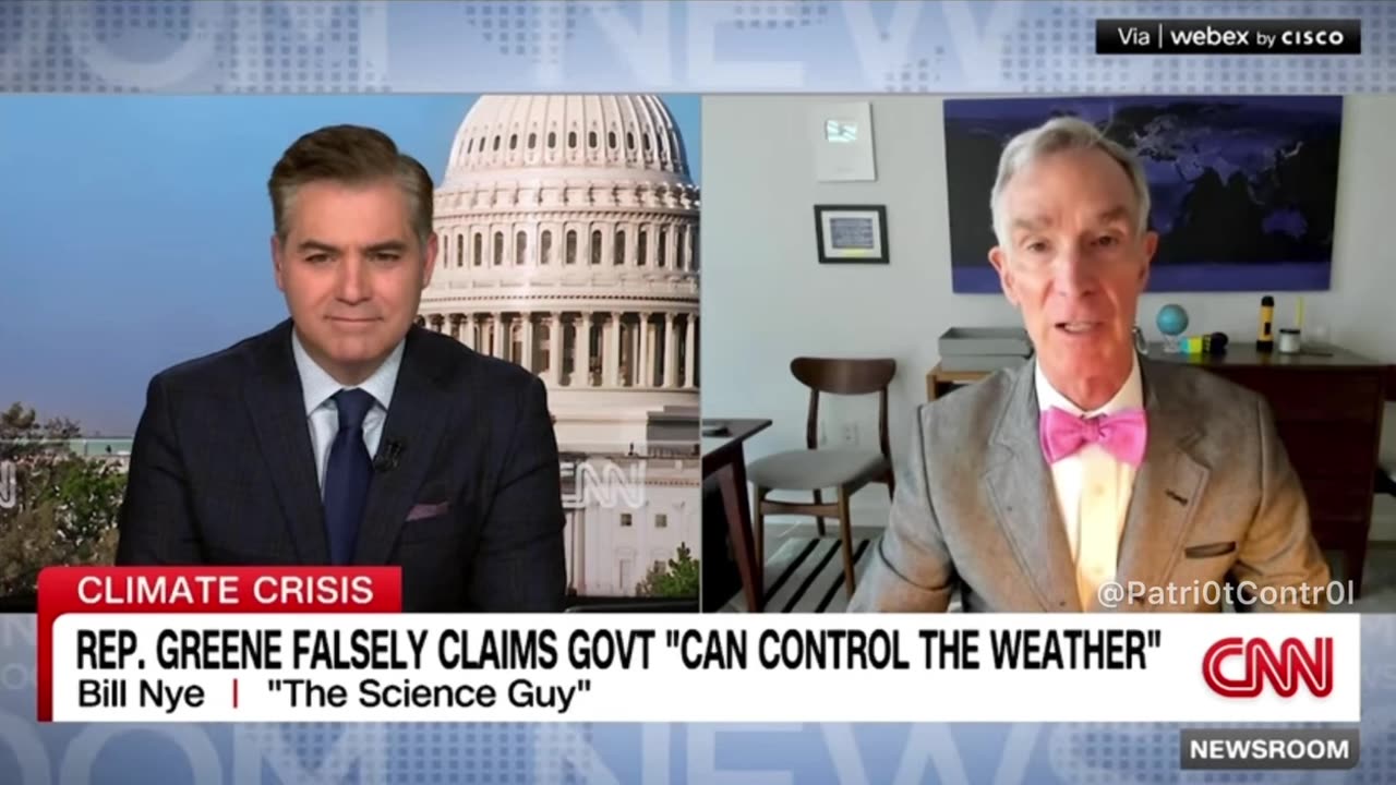 Bill Nye "the Science Guy" & Jim Acosta try convincing us that the Gov't can't manipulate Weather