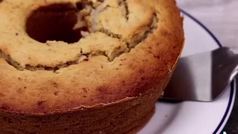 Banana apple cake easy making