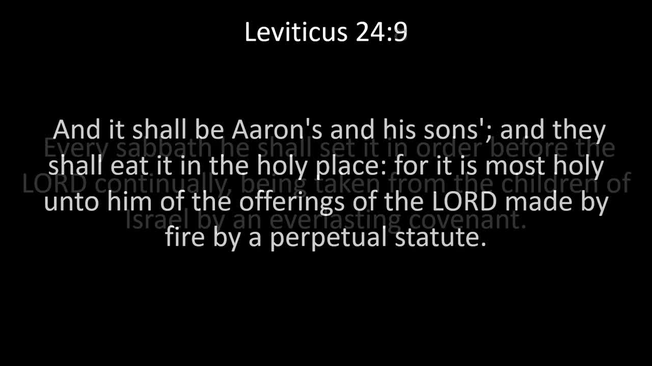 KJV Bible Leviticus Chapter 24