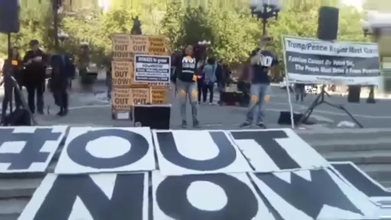 Anti Trump #OutNow Protest NYC Live 10/19/19